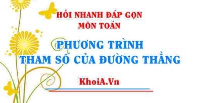 Phương trình tham số của đường thẳng trong không gian Oxyz lớp 12? Hỏi nhanh đáp gọn môn Toán